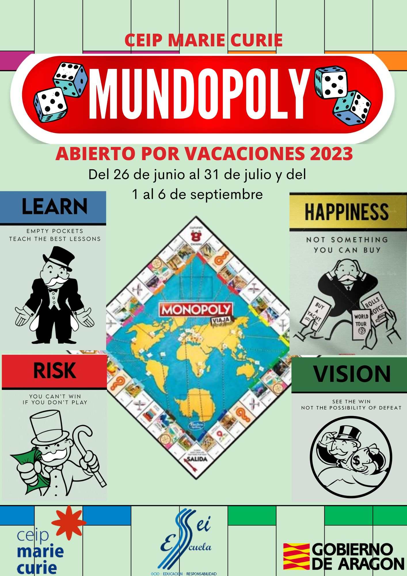 ABIERTO POR VACACIONES MARIE CURIE - VERANO 2023 - Inscriu-te