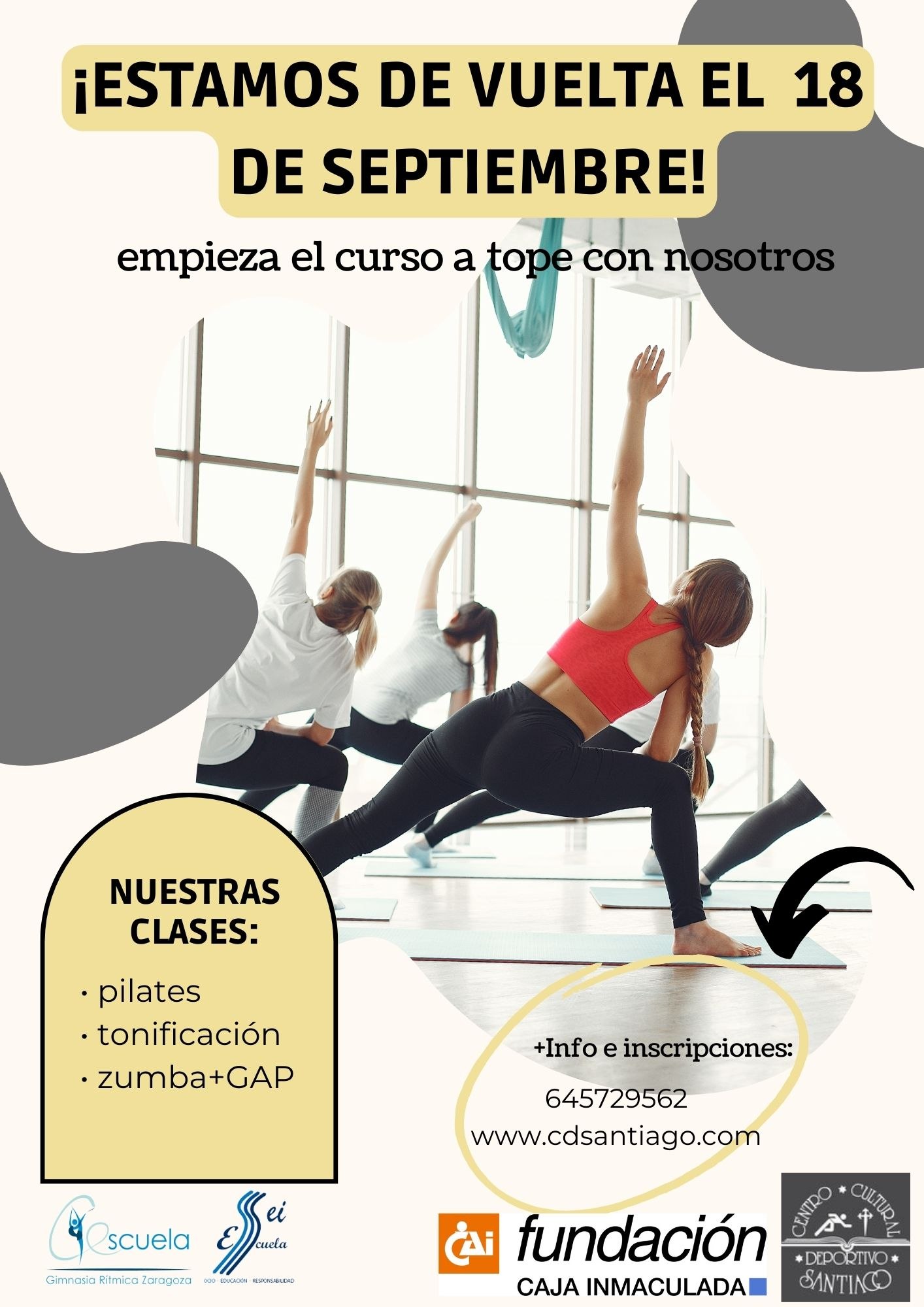 ACTIVIDADES FITNESS C.D. SANTIAGO 2023-2024 - Inscriu-te