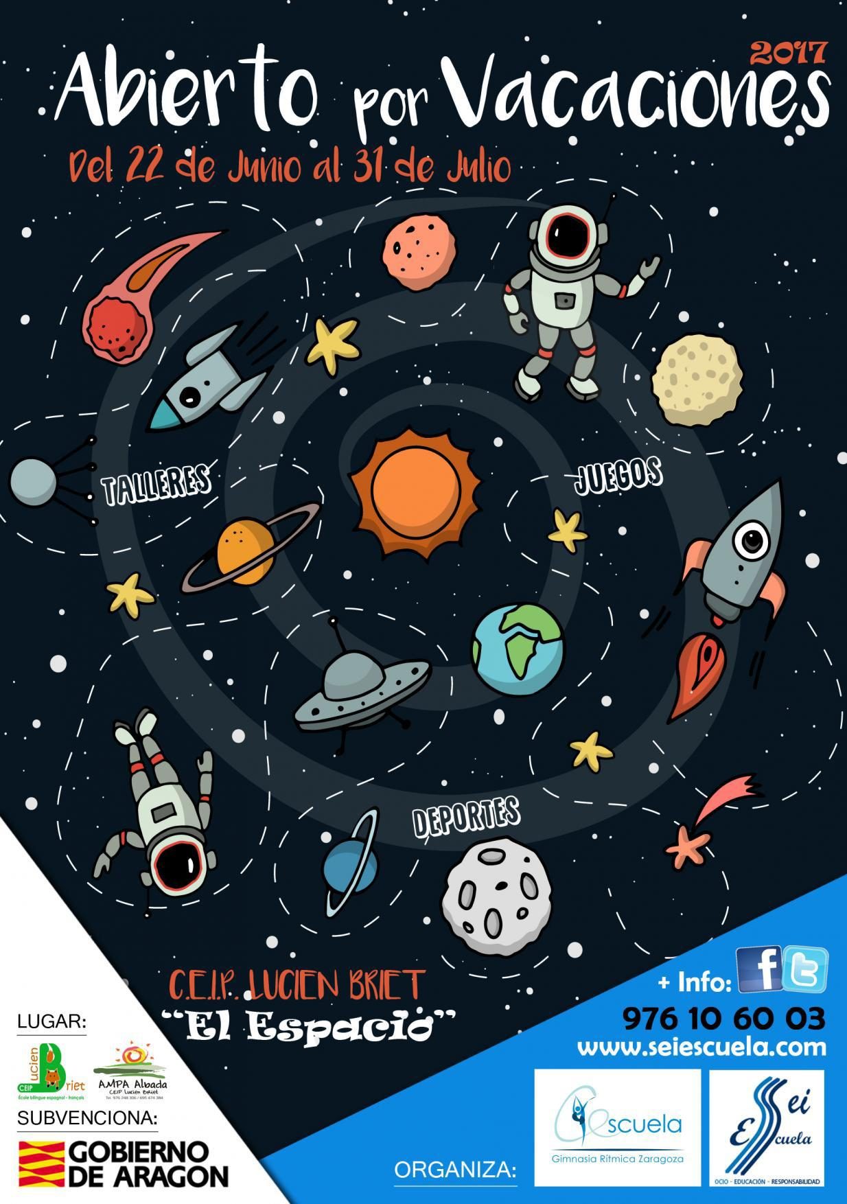 ABIERTO POR VACACIONES VERANO 2017 (CEIP LUCIEN BRIET) - Prijava