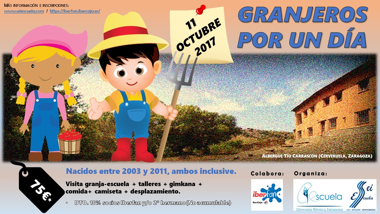 EXCURSIÓN GRANJA ESCUELA - Inscriu-te