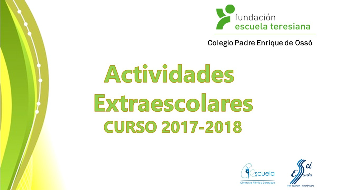 EXTRAESCOLARES 2017/2018 COLEGIO PADRE ENRIQUE DE OSSÓ - Prijava