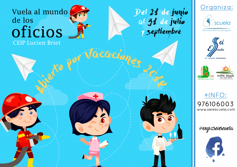 ABIERTO POR VACACIONES, VERANO 2018 (CEIP LUCIEN BRIET) - Inskriba zaitez