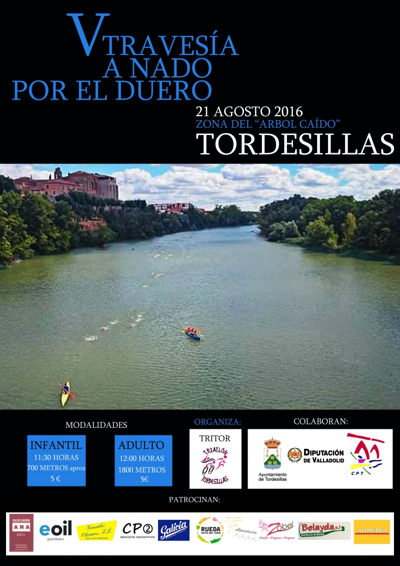 V TRAVESÍA A NADO POR EL DUERO - TORDESILLAS - Inscríbete