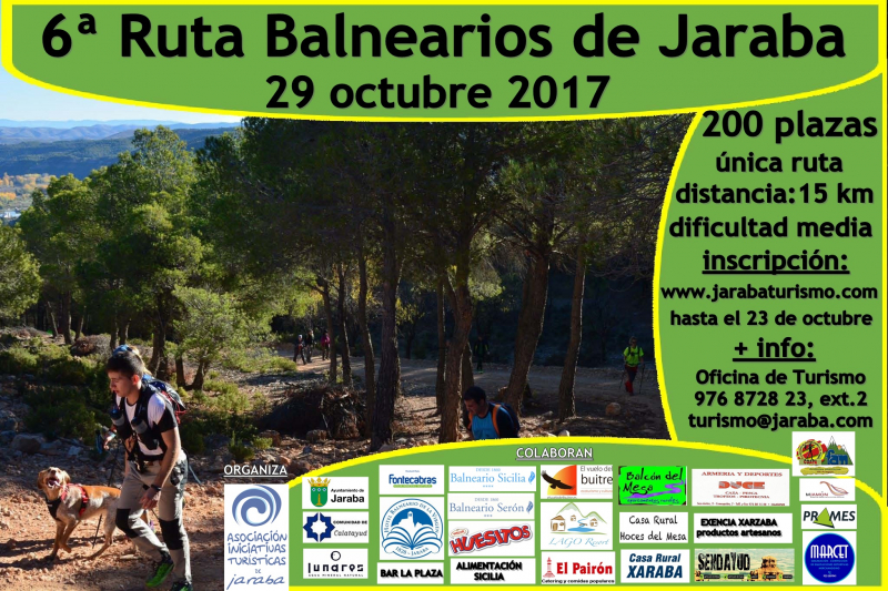VI RUTA SENDERISTA BALNEARIOS DE JARABA  - Zur Anmeldung