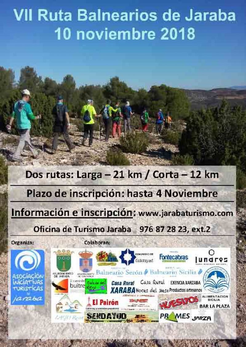 VII RUTA SENDERISTA BALNEARIOS DE JARABA - Register