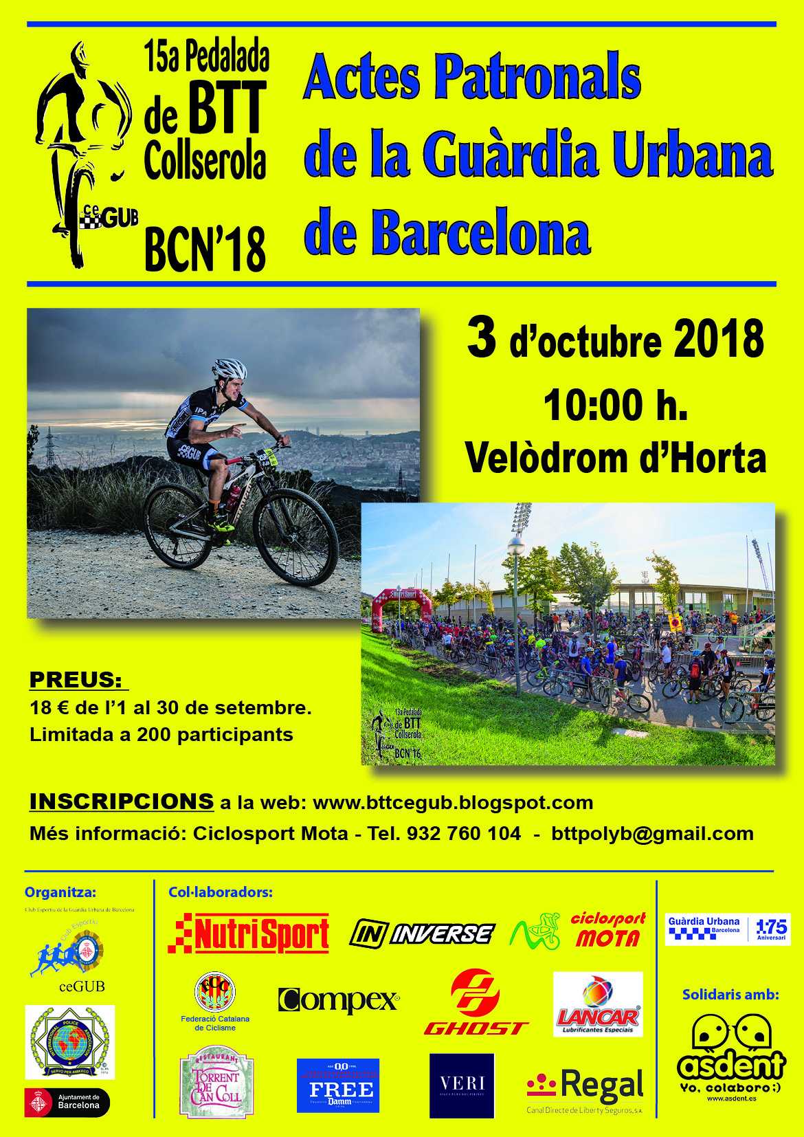 15A PEDALADA CEGUB BTT COLLSEROLA - Inscriu-te