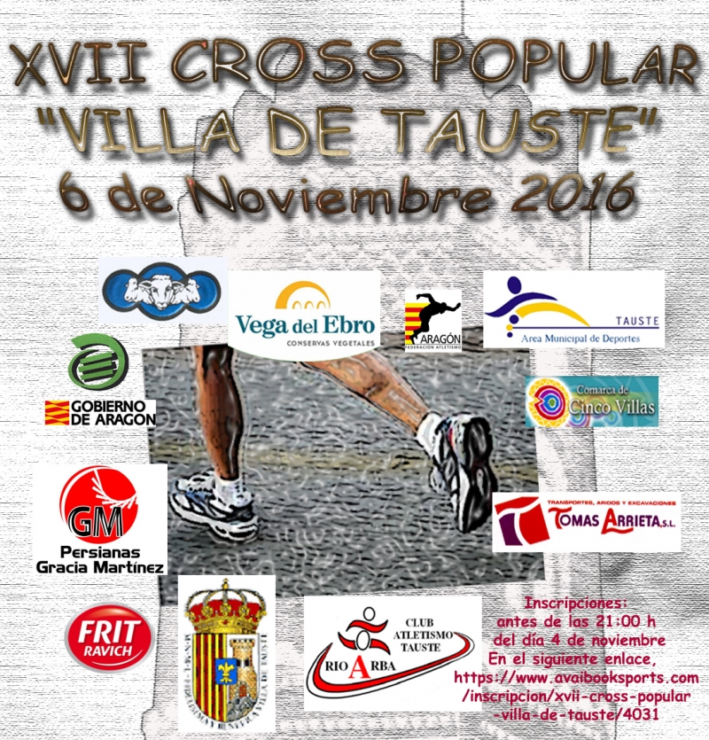 XVII CROSS POPULAR VILLA DE TAUSTE - Inscris-toi