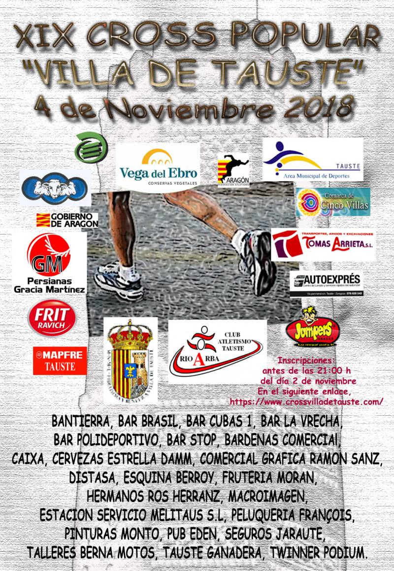 XIX CROSS POPULAR VILLA DE TAUSTE - Prijava