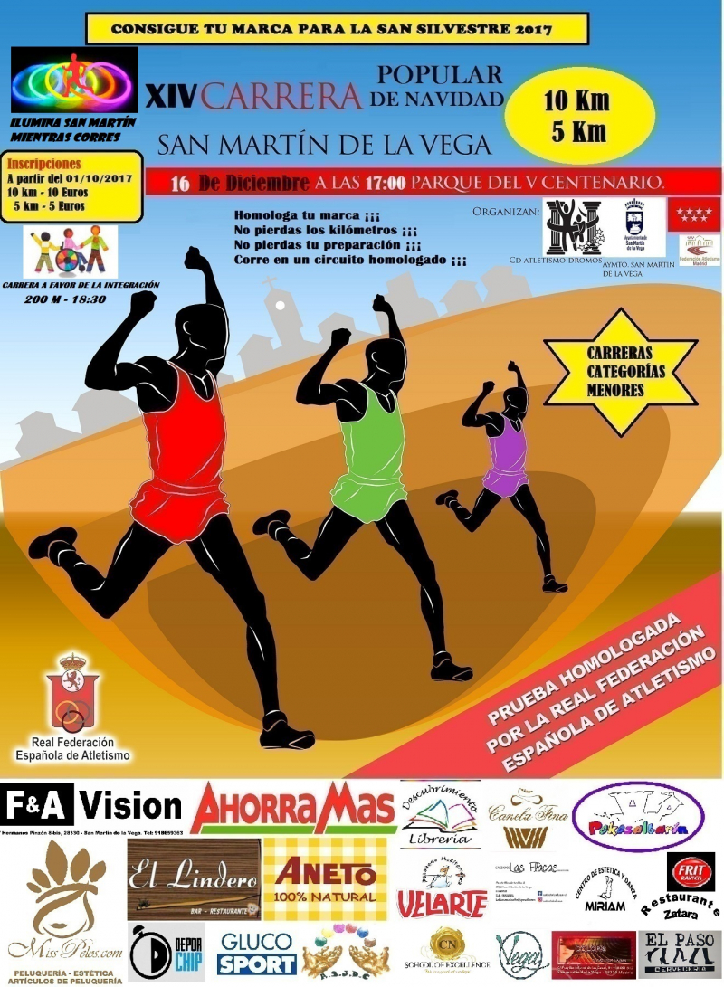 XIV CARRERA POPULAR SAN MARTIN DE LA VEGA - Inscriu-te
