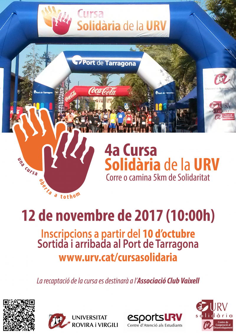 4A CURSA SOLIDÀRIA URV - Inscriu-te
