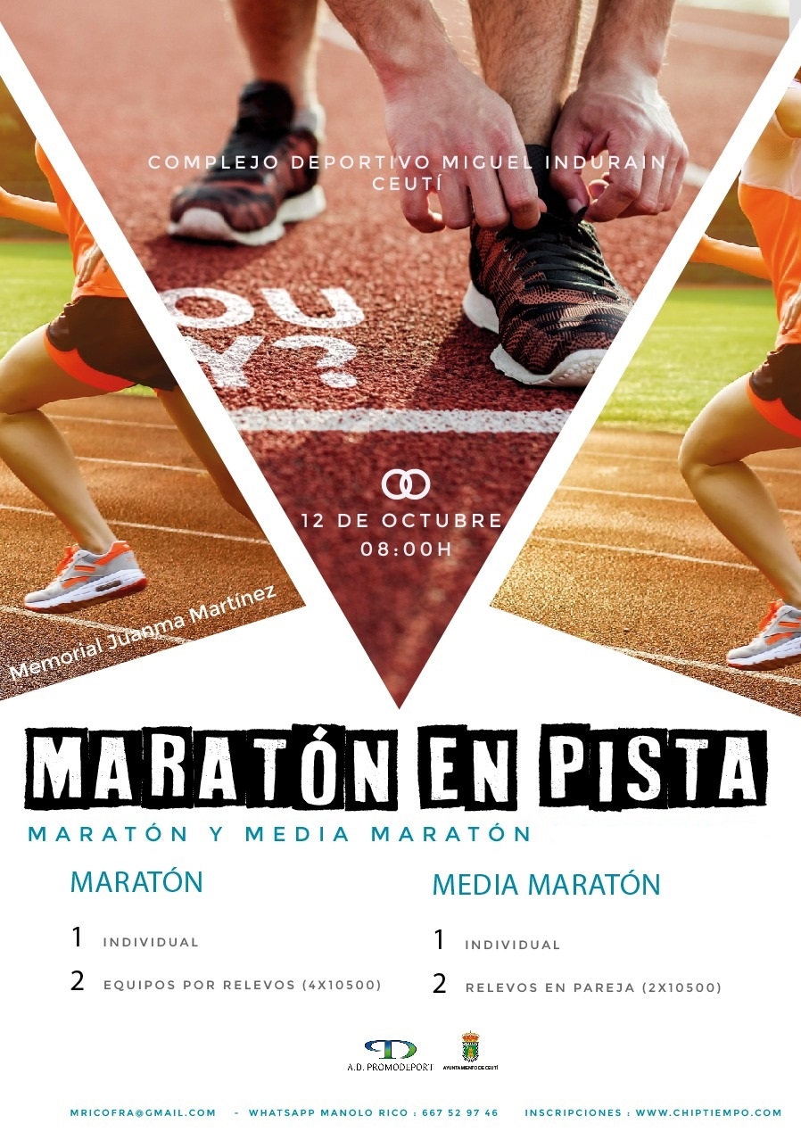 MARATÓN Y MEDIO MARATÓN EN PISTA DE CEUTÍ - Inscríbete