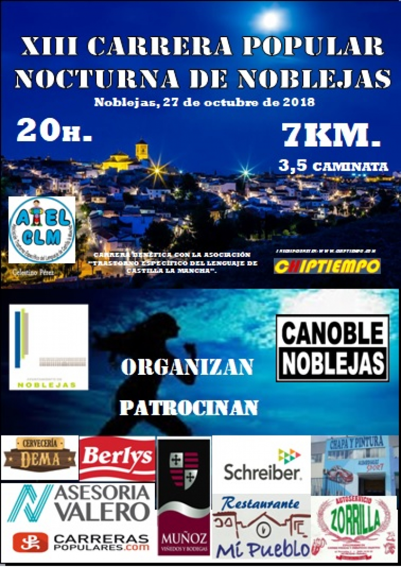 XIII CARRERA POPULAR NOCTURNA DE NOBLEJAS - Iscriviti