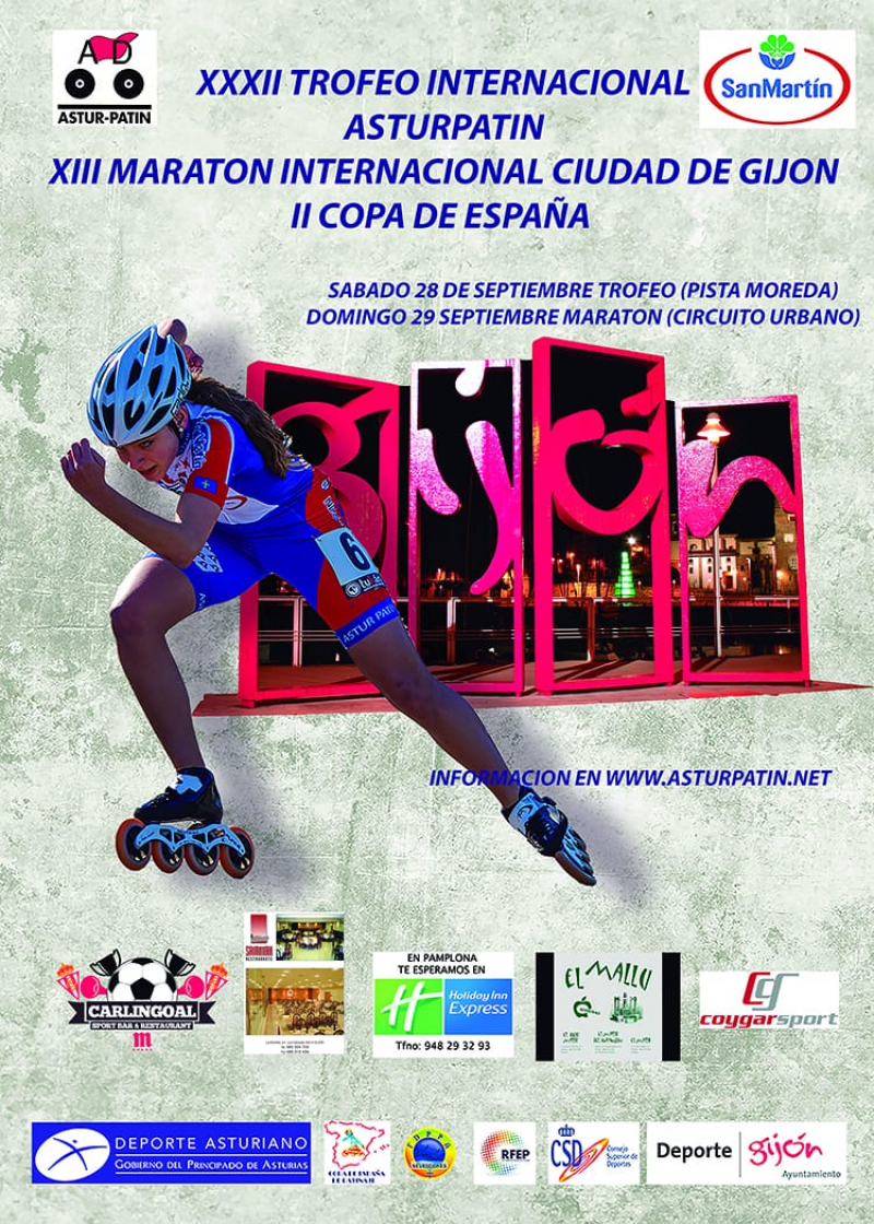 XIII ROLLER MARATÓN INTERNACIONAL CIUDAD DE GIJÓN - Inscríbete
