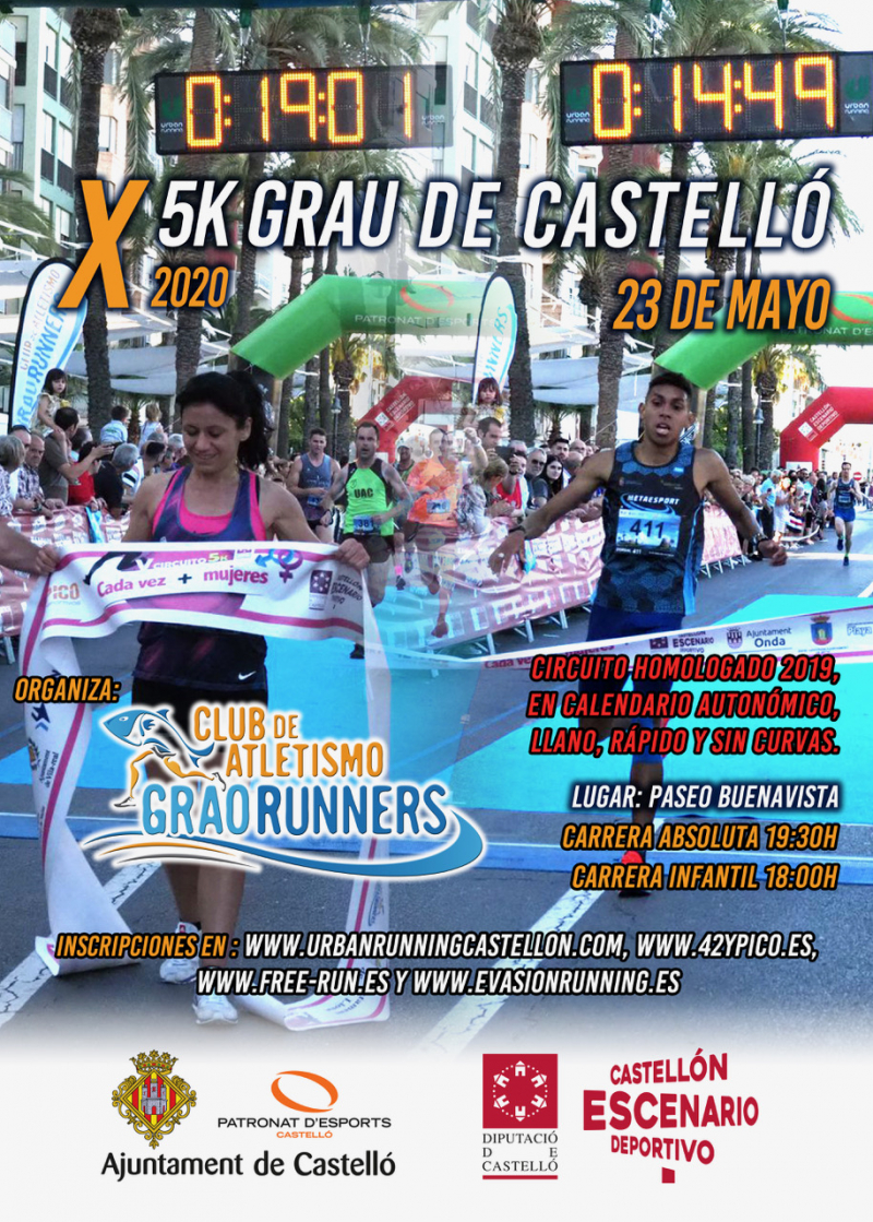 X EDICION 5K GRAU CASTELLON - Zur Anmeldung