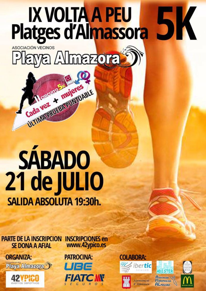 IX VOLTA A PEU PLATGES D'ALMASSORA - Inscríbete