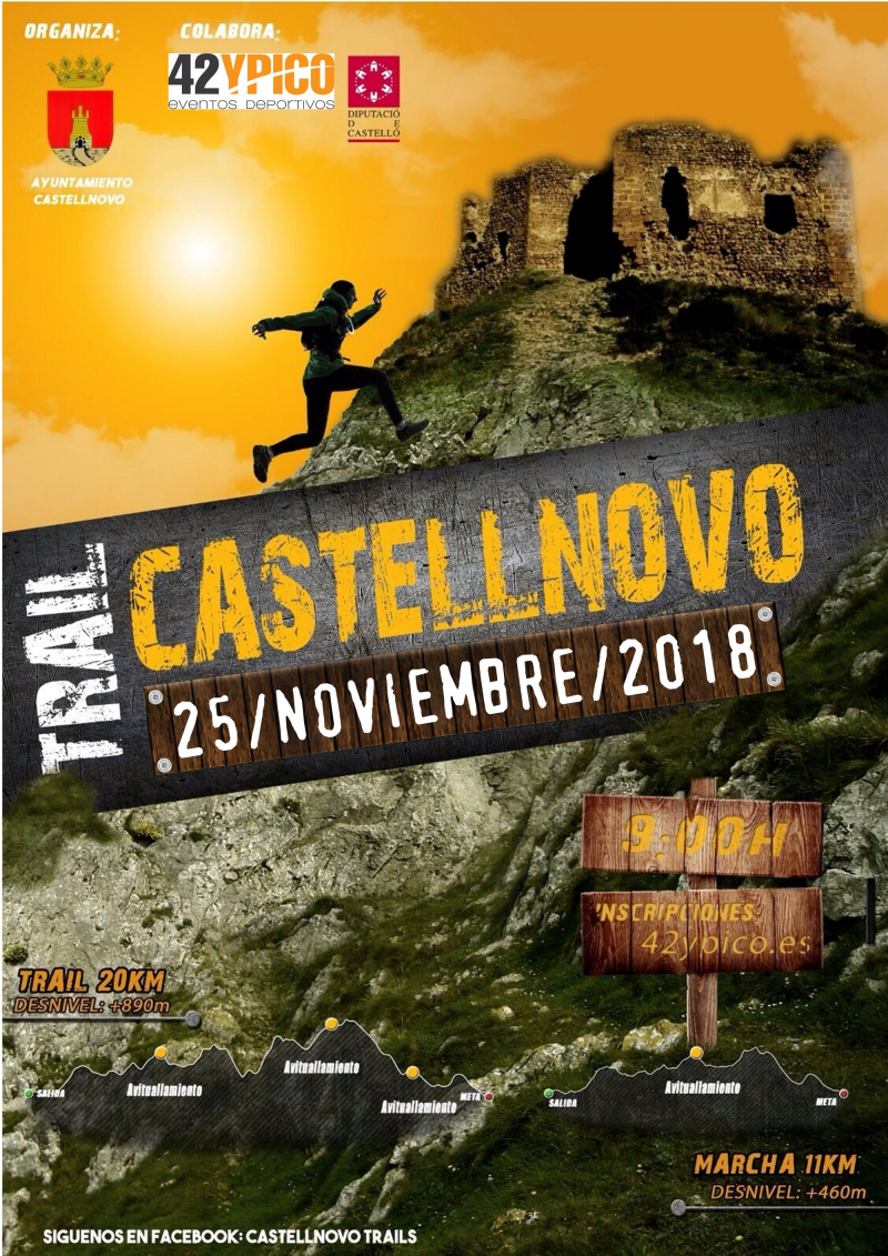 XI CASTELLNOVO TRAIL Y IV MARCHA - Inskriba zaitez