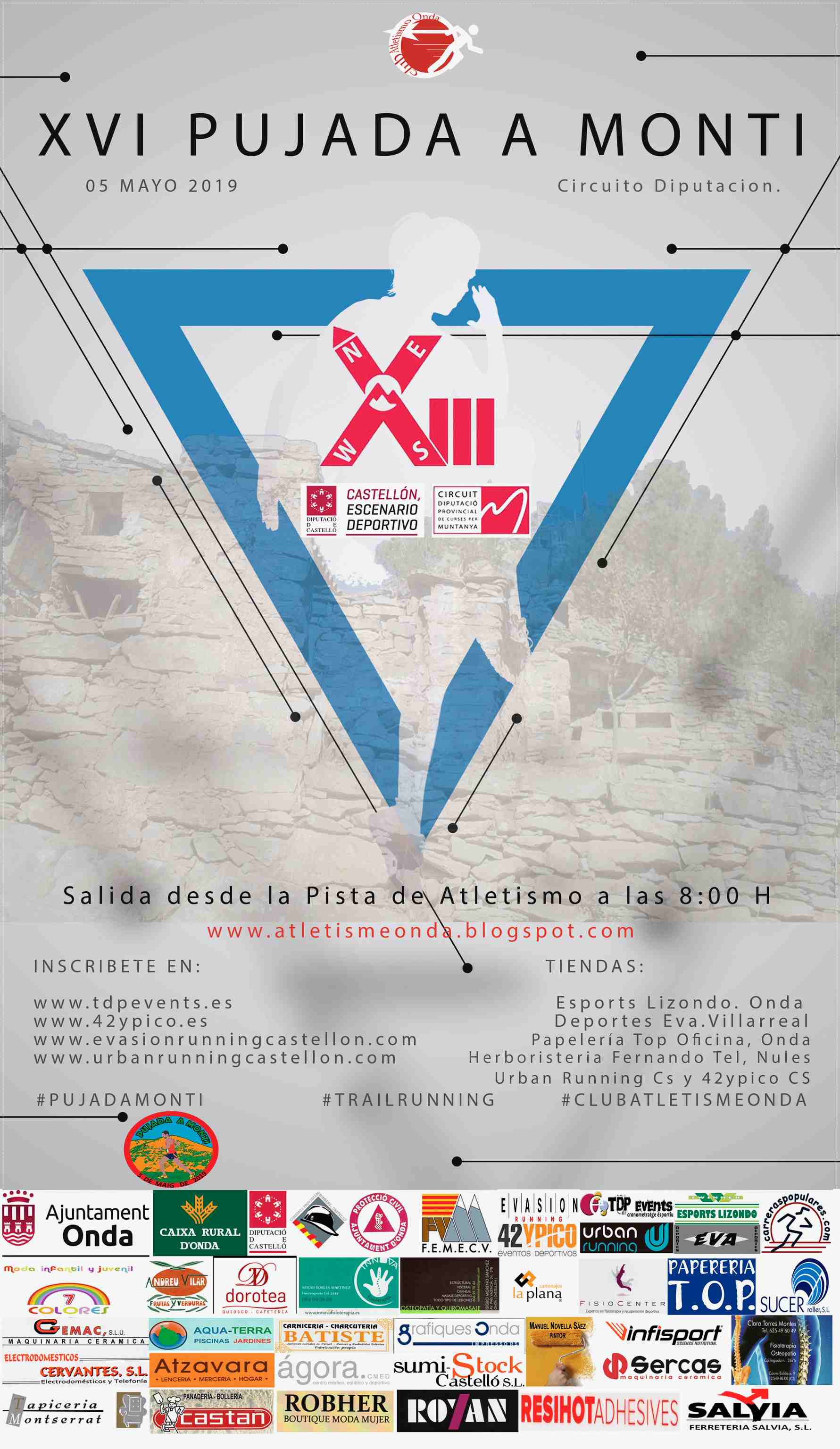 XVI PUJADA AL MONTI 2019 - Inscríbete