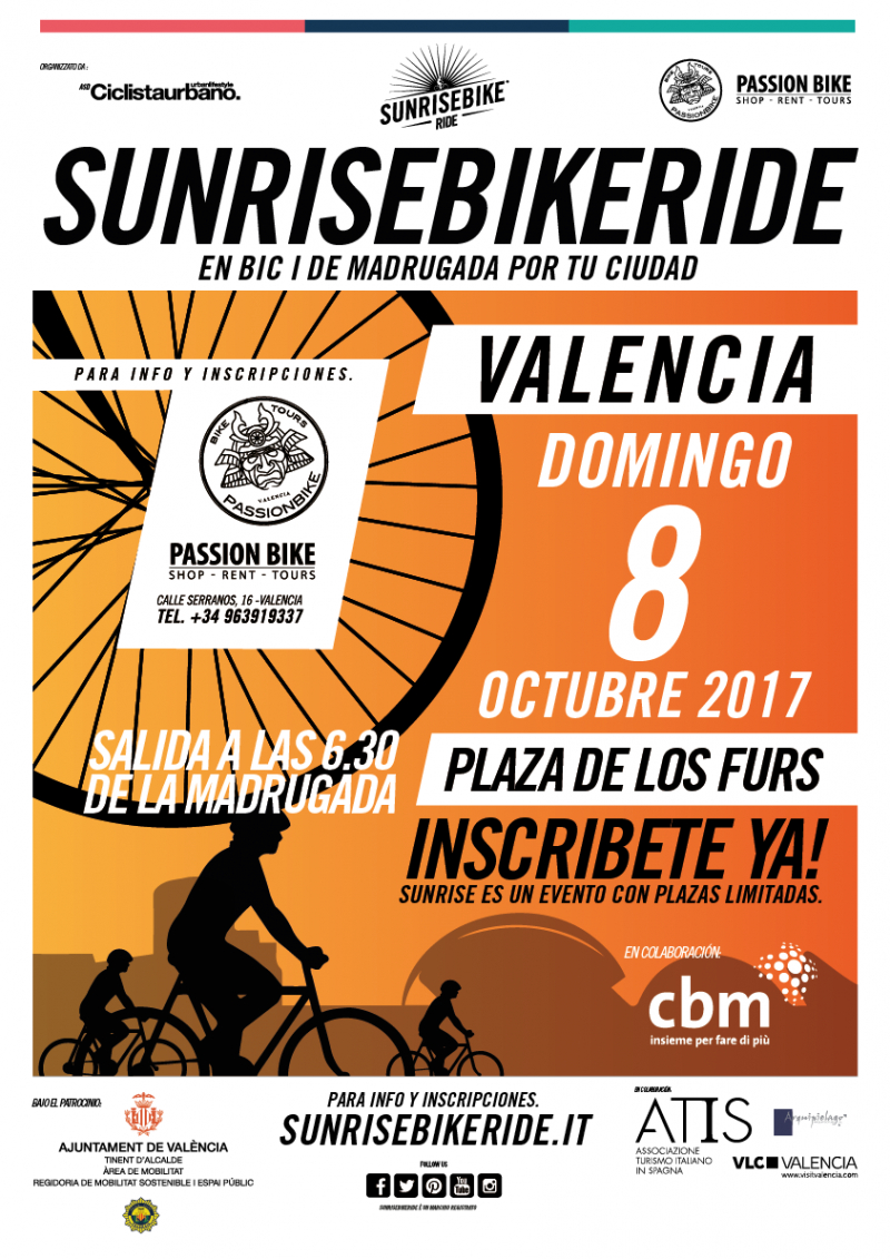 SUNRISEBIKERIDE VALENCIA 2017 - Inscriu-te