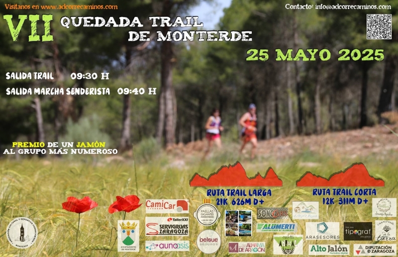 VII QUEDADA TRAIL DE MONTERDE 2025 - Iscriviti