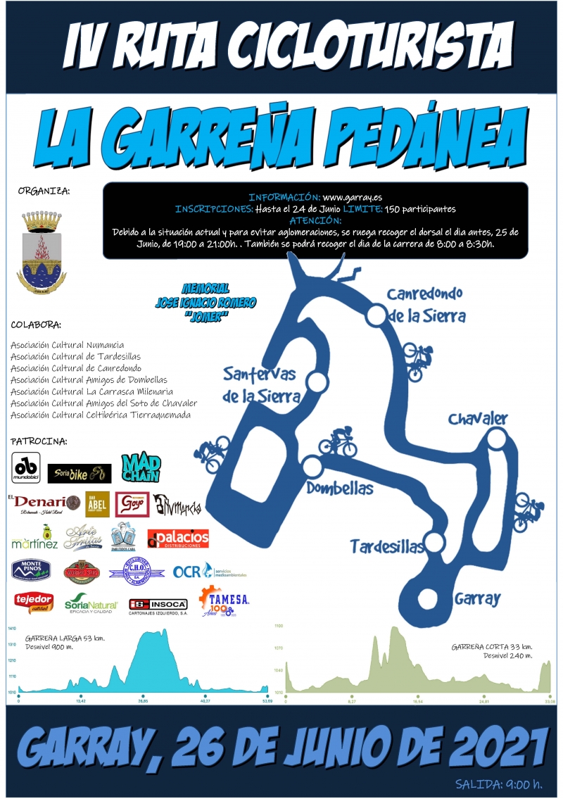 IV RUTA CICLOTURÍSTA  - Inscríbete