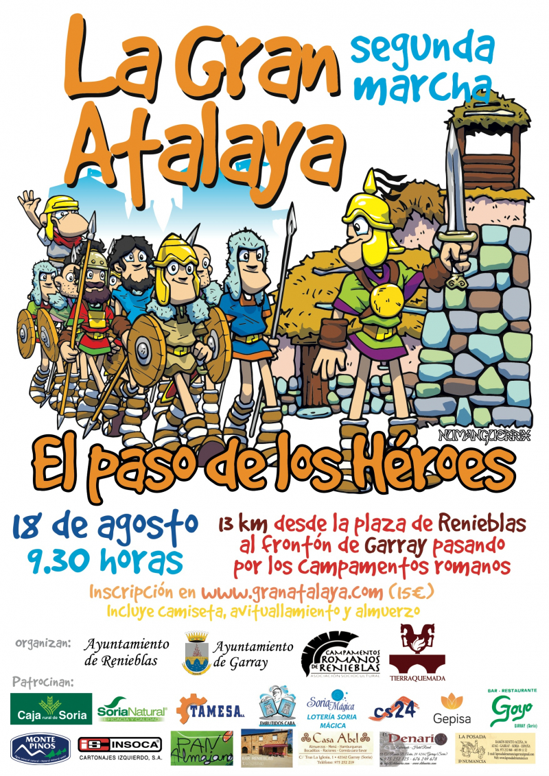 2ª RUTA DE LA GRAN ATALAYA (RENIEBLAS - GARRAY) - Prijava