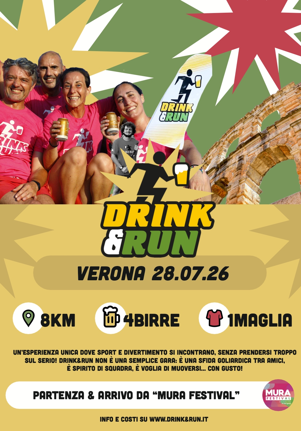 DRINK AND RUN 2026 - VERONA - Iscriviti