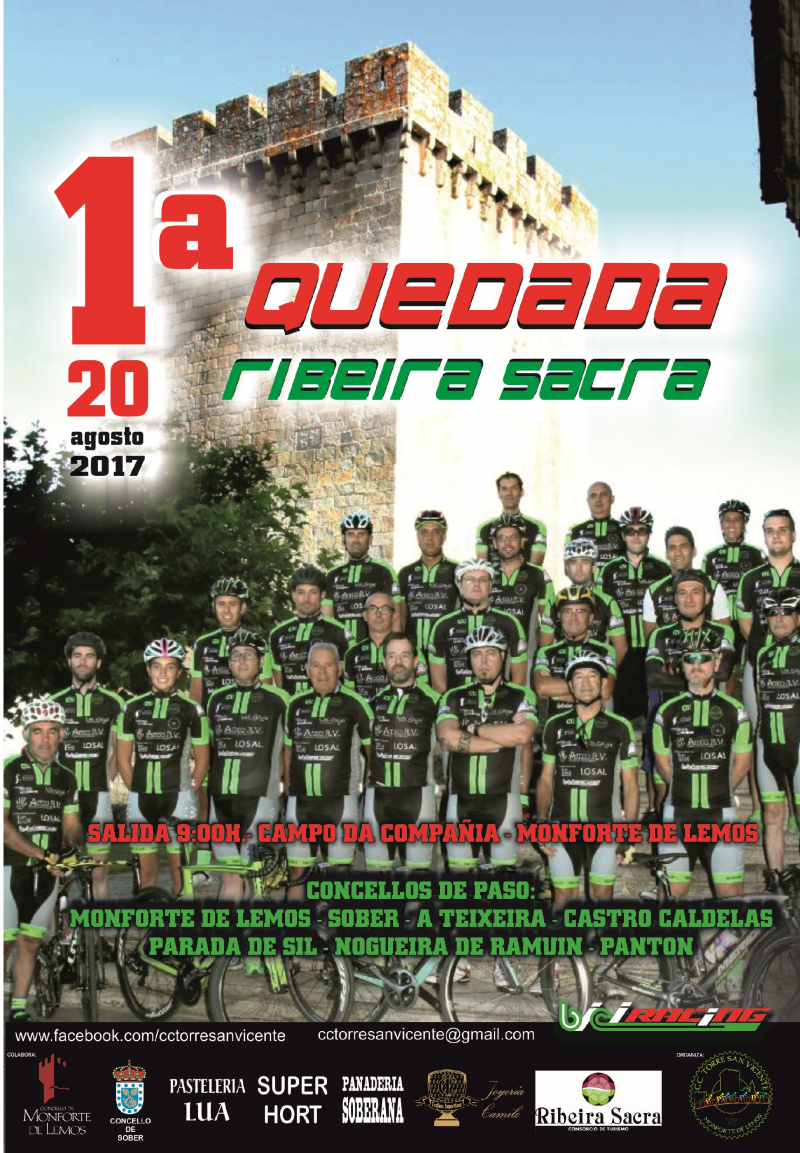 1ª QUEDADA RIBEIRA SACRA CAÑÓN DEL SIL - Inscríbete