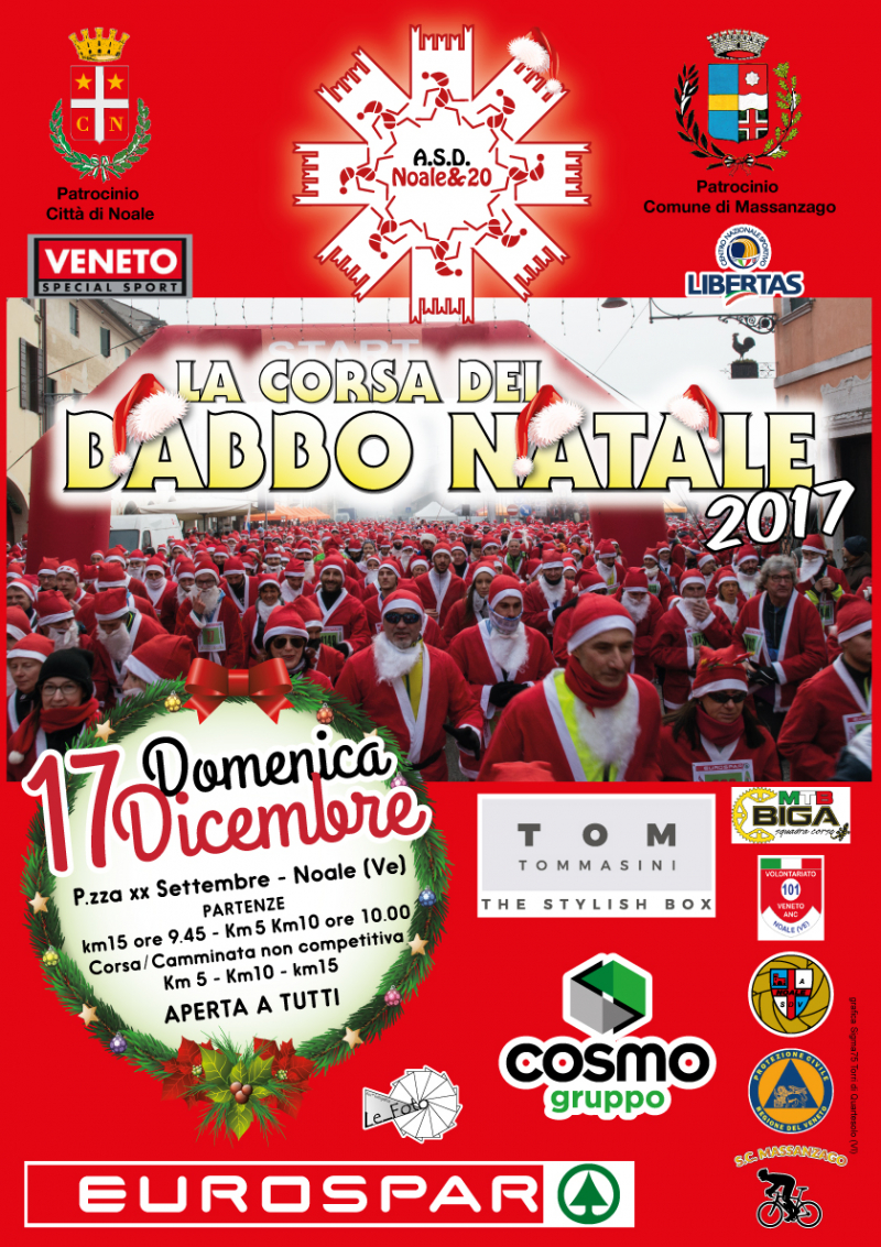 LA CORSA DEI BABBO NATALE - Inscríbete