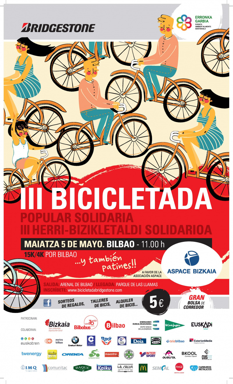 III BICICLETADA POPULAR SOLIDARIA BRIDGESTONE BILBAO - Inscríbete