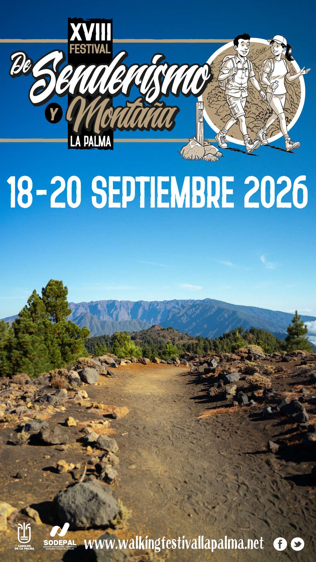 FESTIVAL DE SENDERISMO Y MONTAÑA ISLA DE LA PALMA SEPT 2026  - Inscriu-te