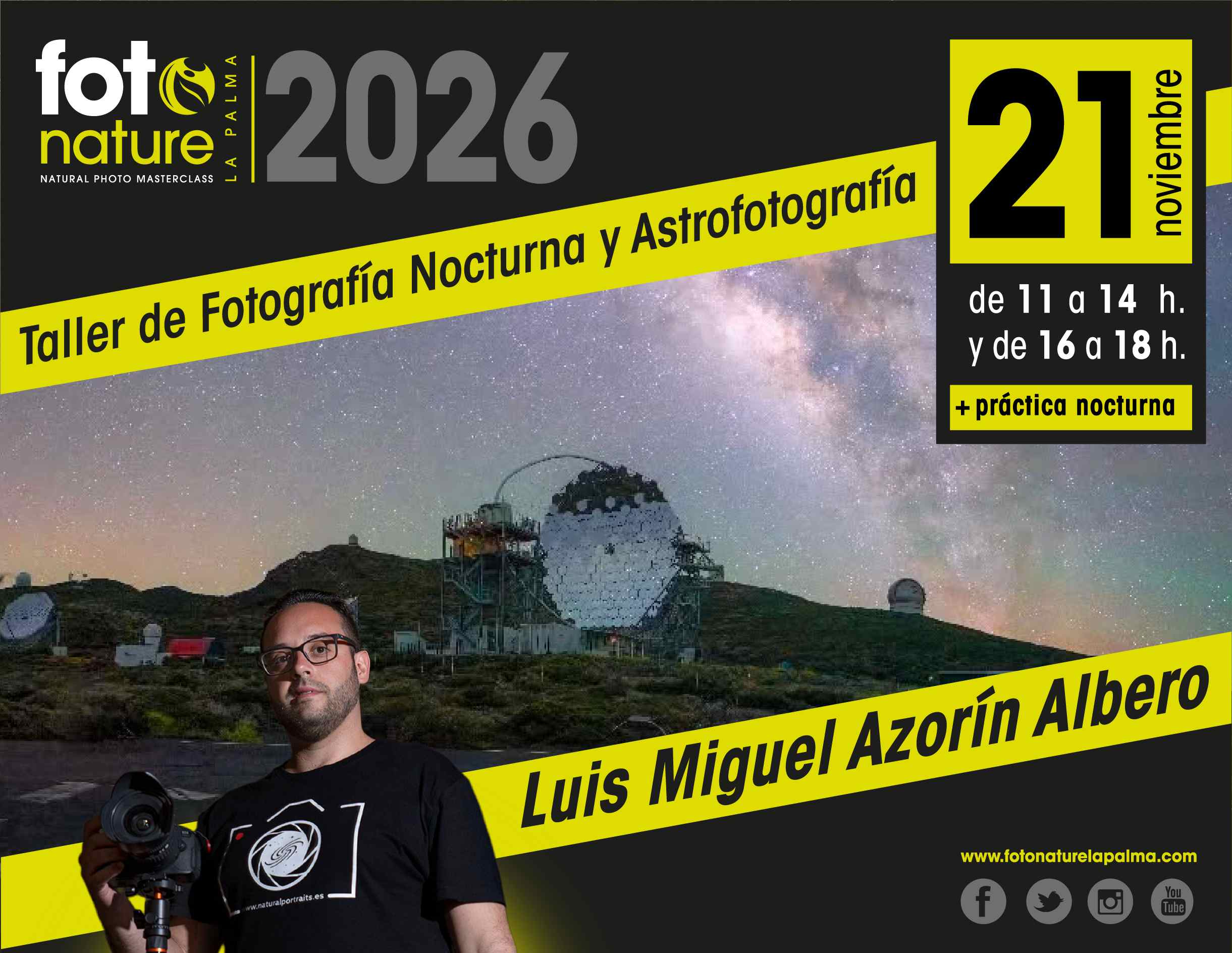 TALLER DE FOTOGRAFÍA NOCTURNA Y ASTROFOTOGRAFÍA - Inscríbete