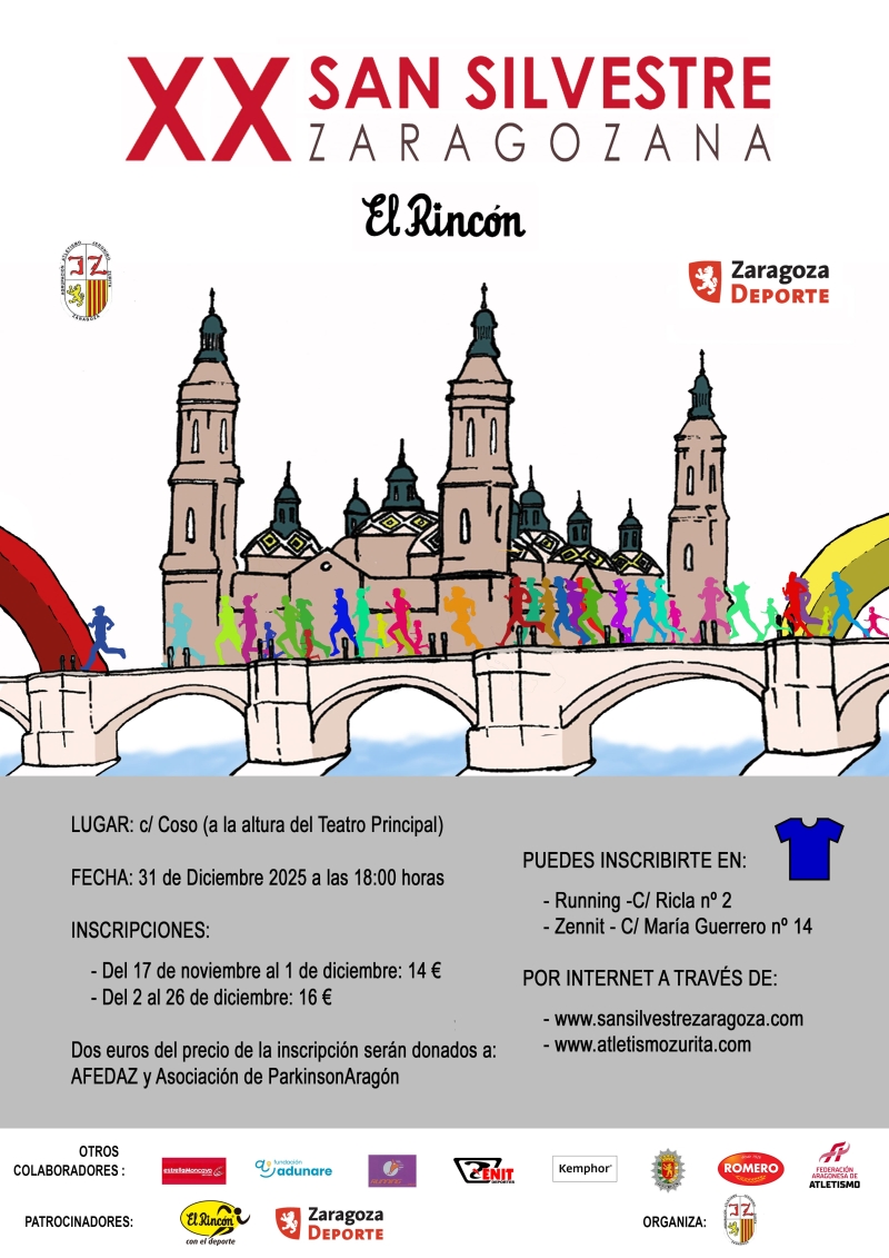 XX SAN SILVESTRE ZARAGOZA EL RINCÓN 2025 - Inscríbete