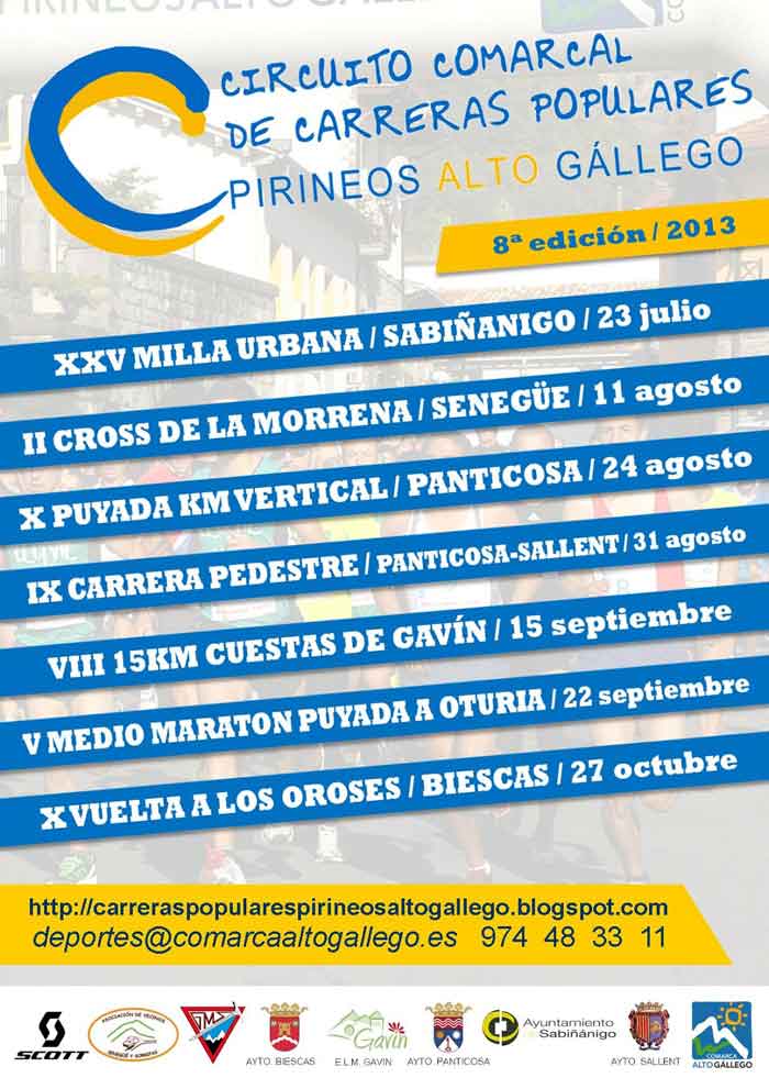 VIII 15K CUESTAS DE GAVÍN - Register
