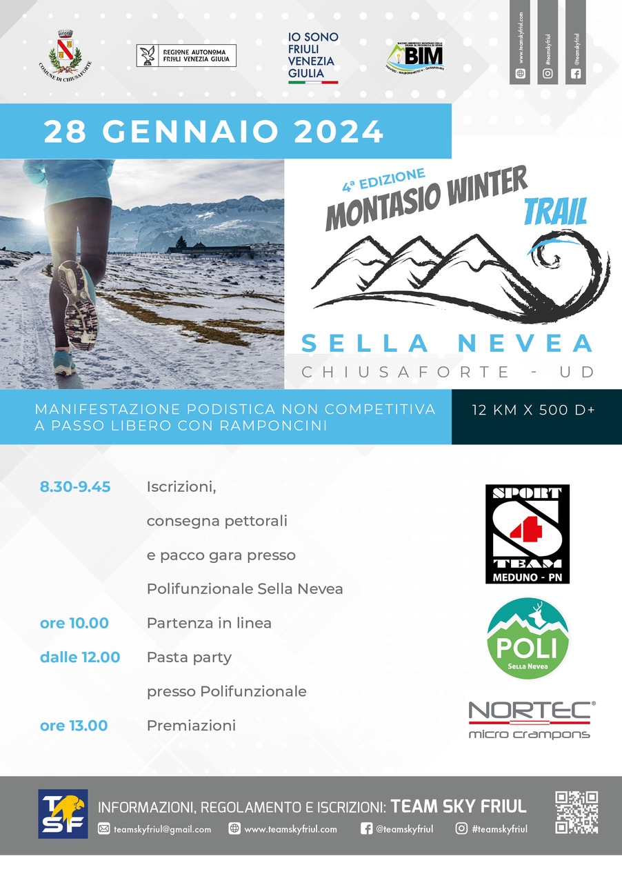 MONTASIO WINTER TRAIL - Iscriviti