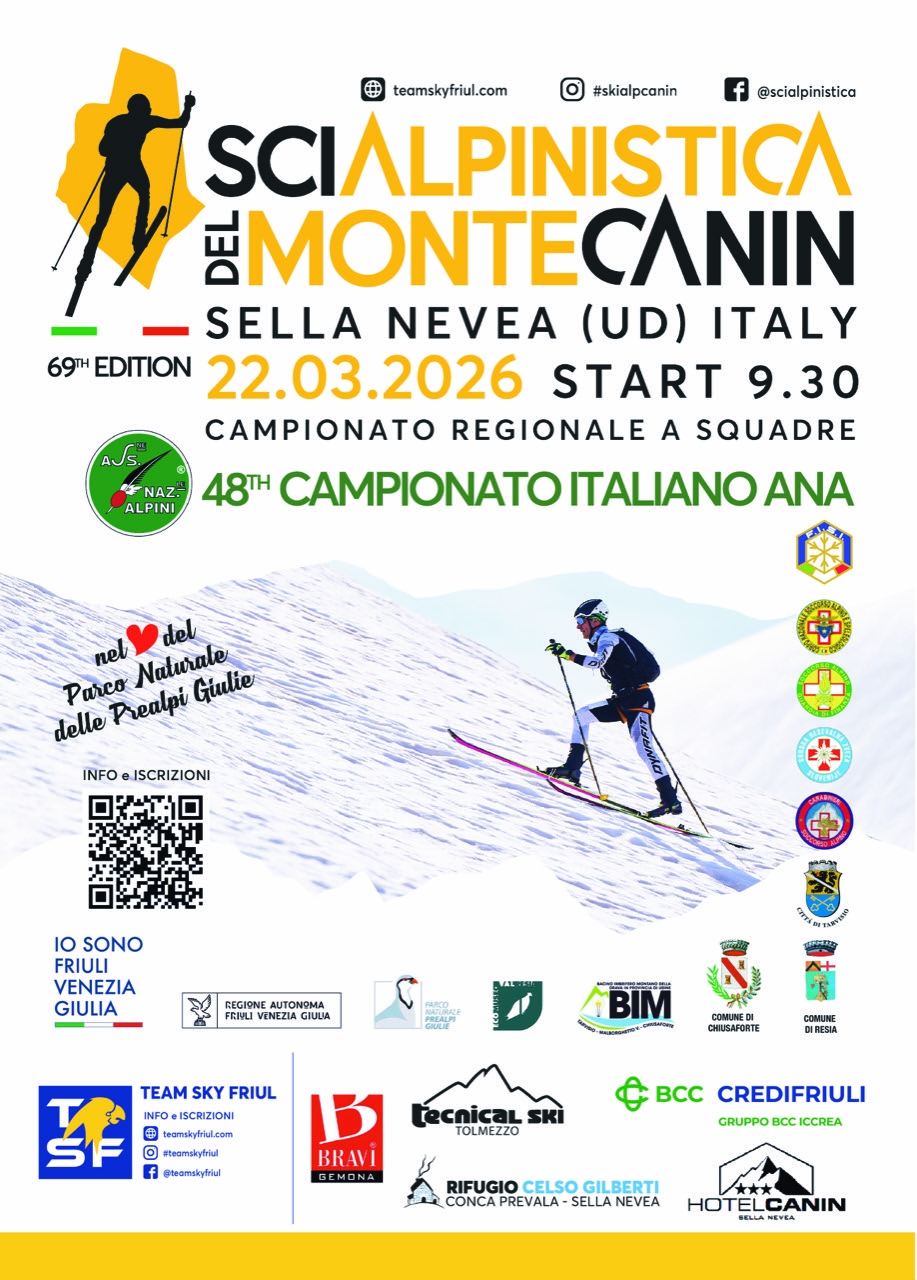 68^ SCIALPINISTICA INTERNAZIONALE DEL MONTE CANIN - COPIA - Iscriviti