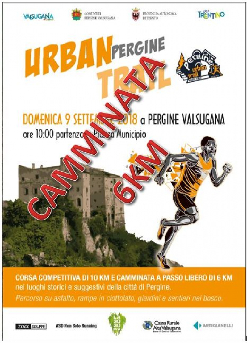 PERGINE URBAN TRAIL - CAMMINATA NON COMPETITIVA - Register