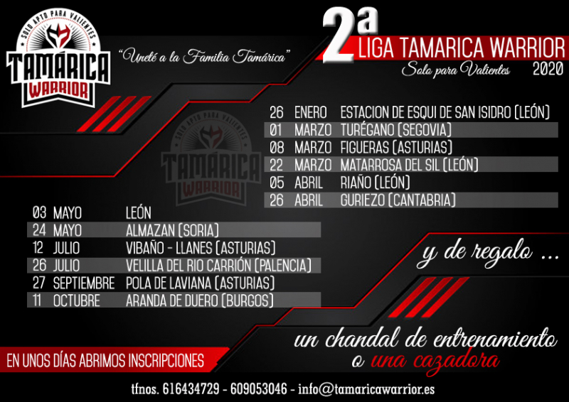 TAMARICA WARRIOR POLA DE LAVIANA - ASTURIAS - Prijava