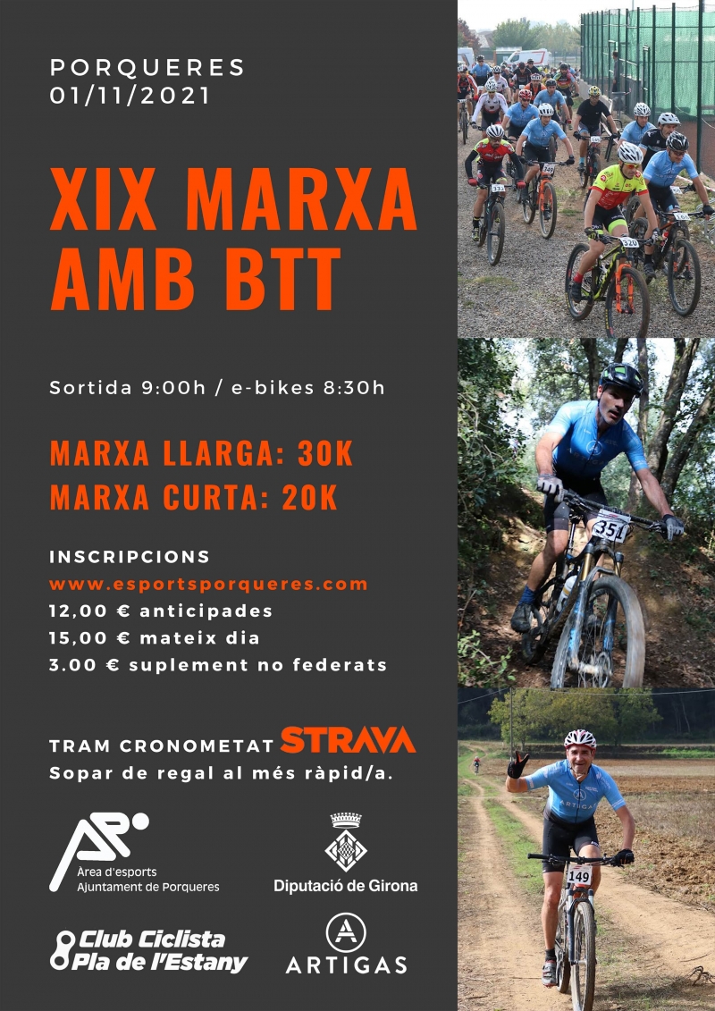 XIX MARXA AMB BTT DE PORQUERES - Inscriu-te