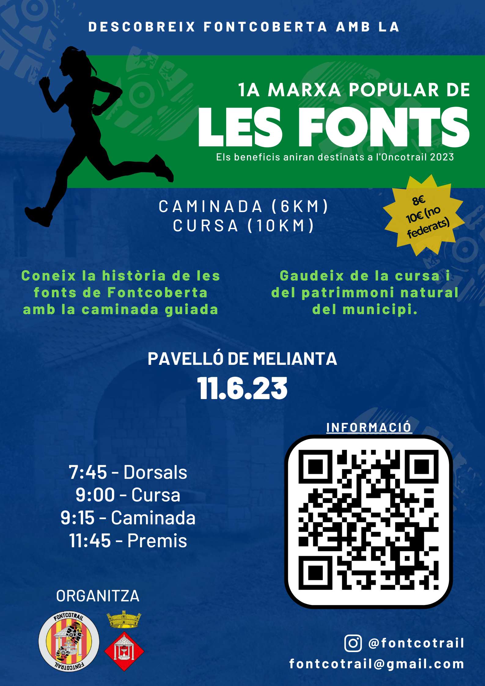 1A MARXA POPULAR DE LES FONTS - NOMÉS CORREDORS - Inscriu-te