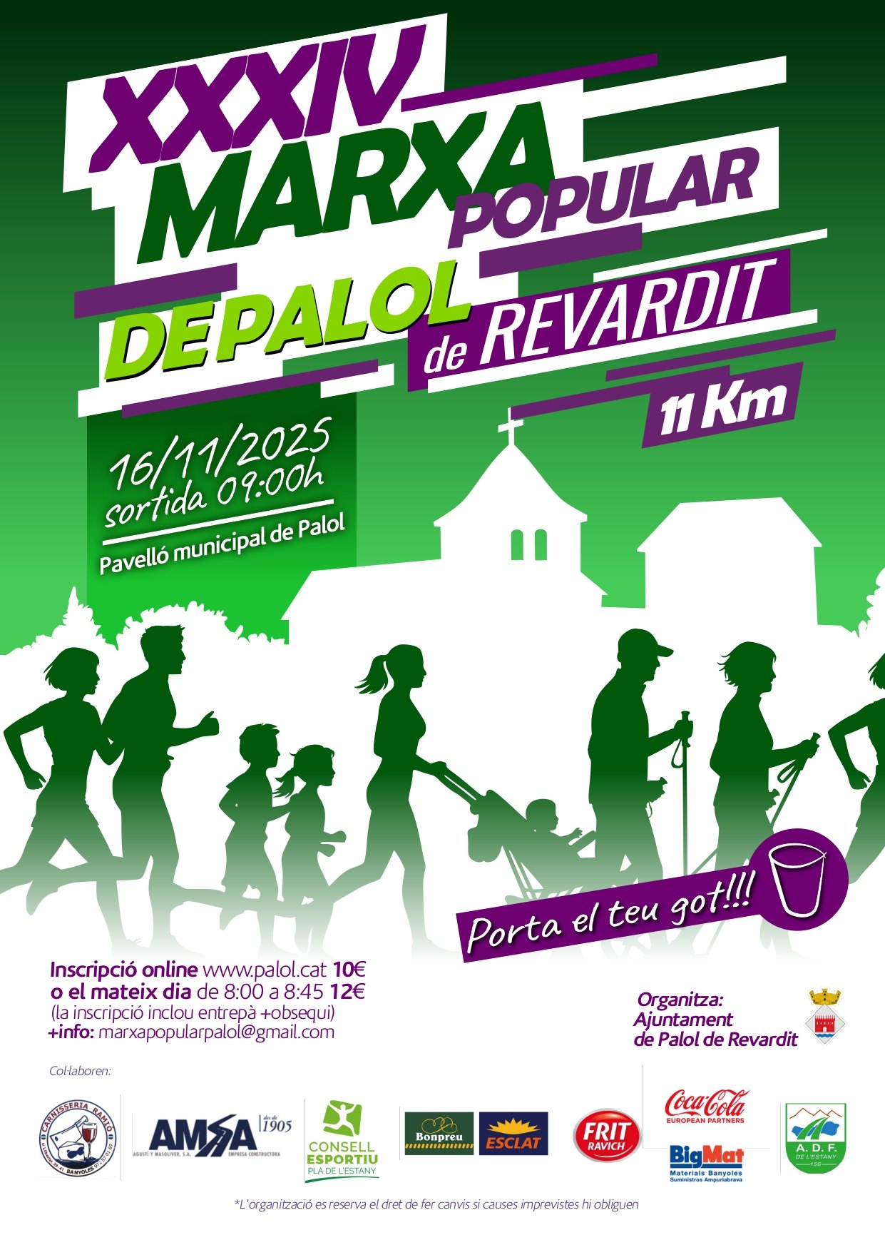 MARXA POPULAR PALOL DE REVARDIT 2025 - 34A EDICIÓ - Inscríbete