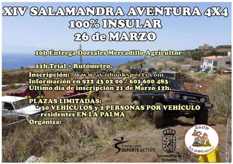 XIV SALAMANDRA AVENTURA 4X4 2022 - Inscríbete