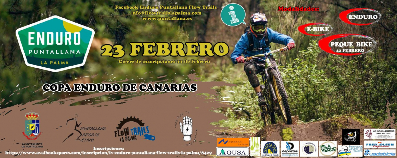 IV ENDURO PUNTALLANA FLOW TRAILS LA PALMA - Inscreva-se