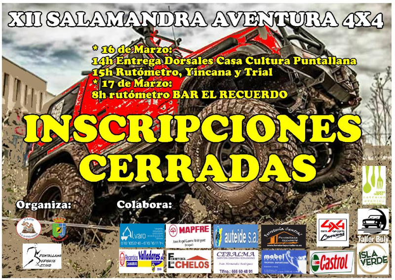 XII SALAMANDRA AVENTURA 4X4 - Iscriviti