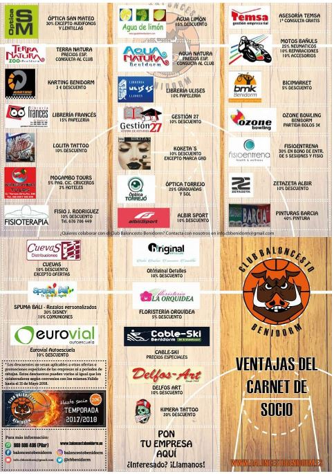 CARNET DE SOCIO CB BENIDORM - Register