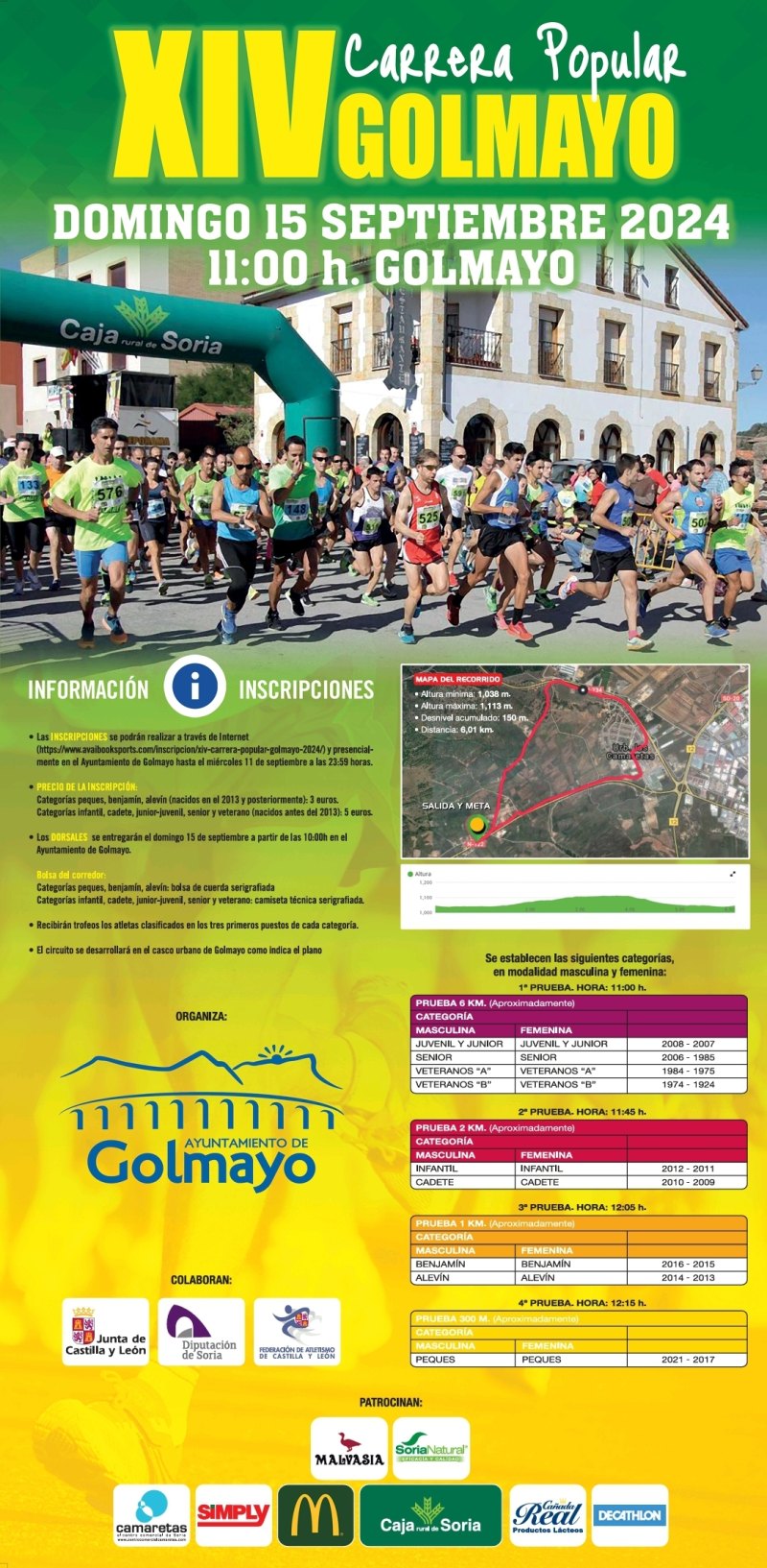 XIV CARRERA POPULAR GOLMAYO - 2024 - Inscris-toi