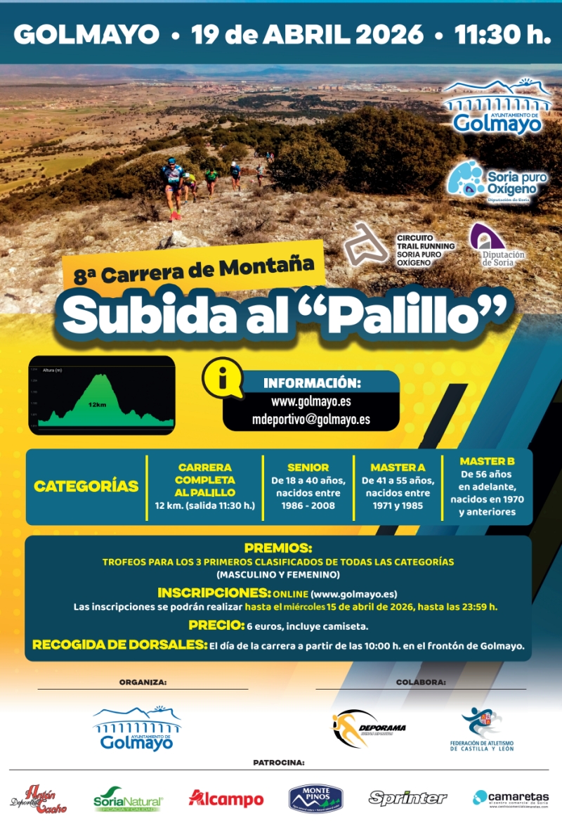 8ª CARRERA DE MONTAÑA SUBIDA AL PALILLO - Inscríbete