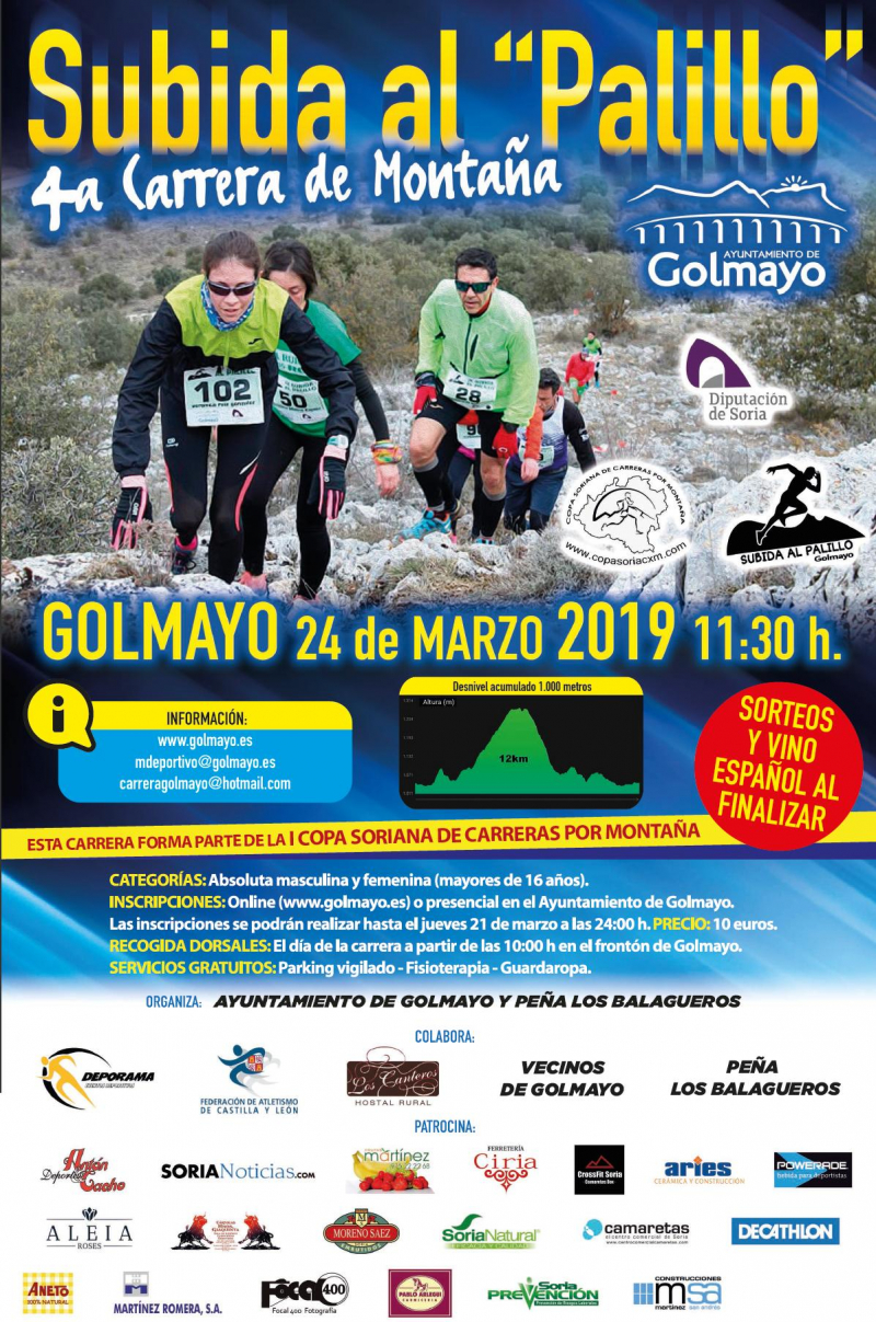 4ª CARRERA DE MONTAÑA SUBIDA AL PALILLO - Inscríbete