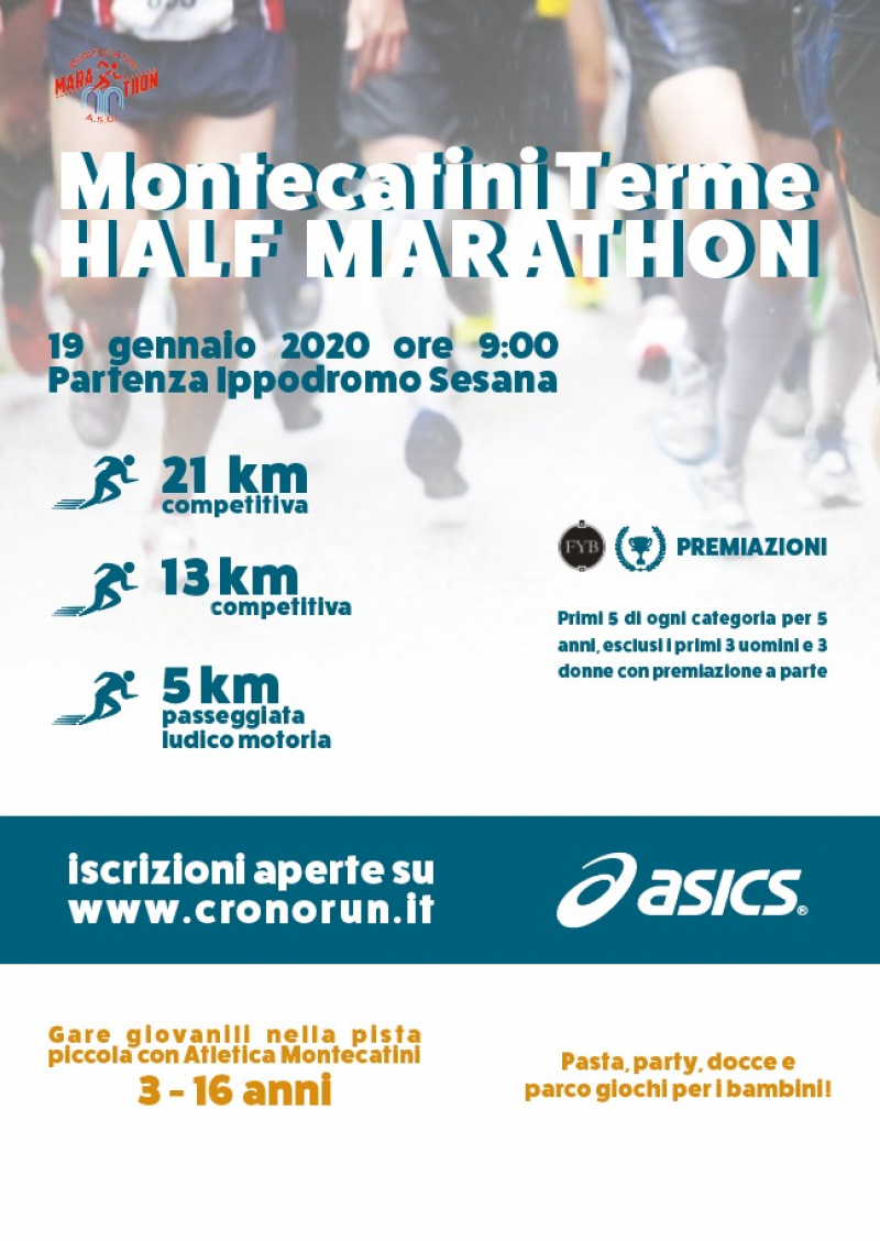 MONTECATINI HALF MARATHON - 2020 - Register