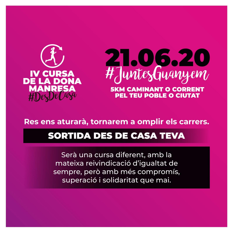 IV CURSA DE LA DONA MANRESA - Inscris-toi