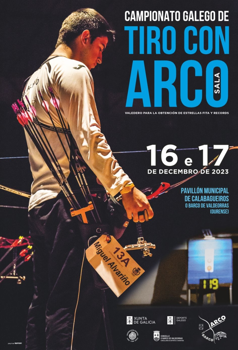 CAMPEONATO GALLEGO DE SALA 2023/24 ARCO R-C-B-T-L-U15-U18-U21-SENIOR-50-PLUS-DEPORTISTAS-CON-DISCAPACIDADES - Iscriviti